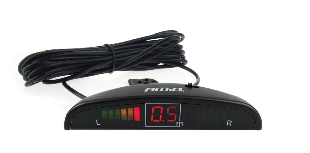 Parkeersensoren met LED display en 4 sensoren - Zwart