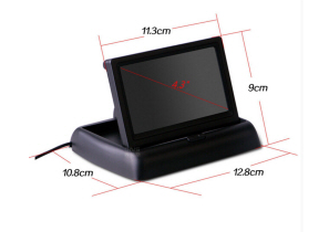 4,3 Inch inklapbaar TFT Scherm voor aansluiting camera
