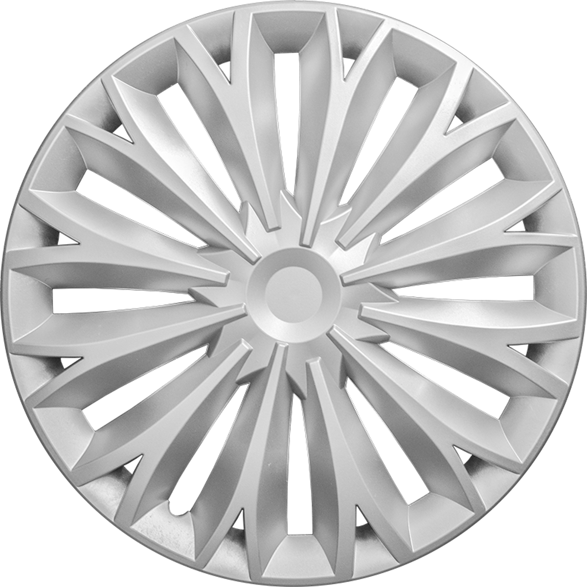 Wieldoppen Radiant zilver 15 inch - 4 stuks