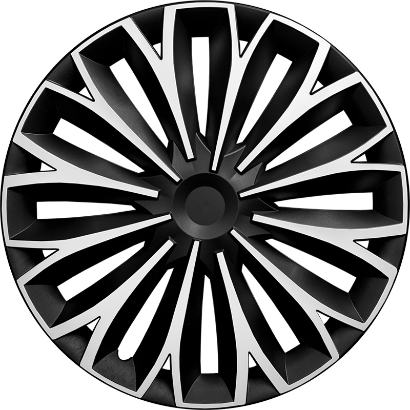 Wieldoppen Radiant Zilver/Zwart 15 inch - 4 stuks